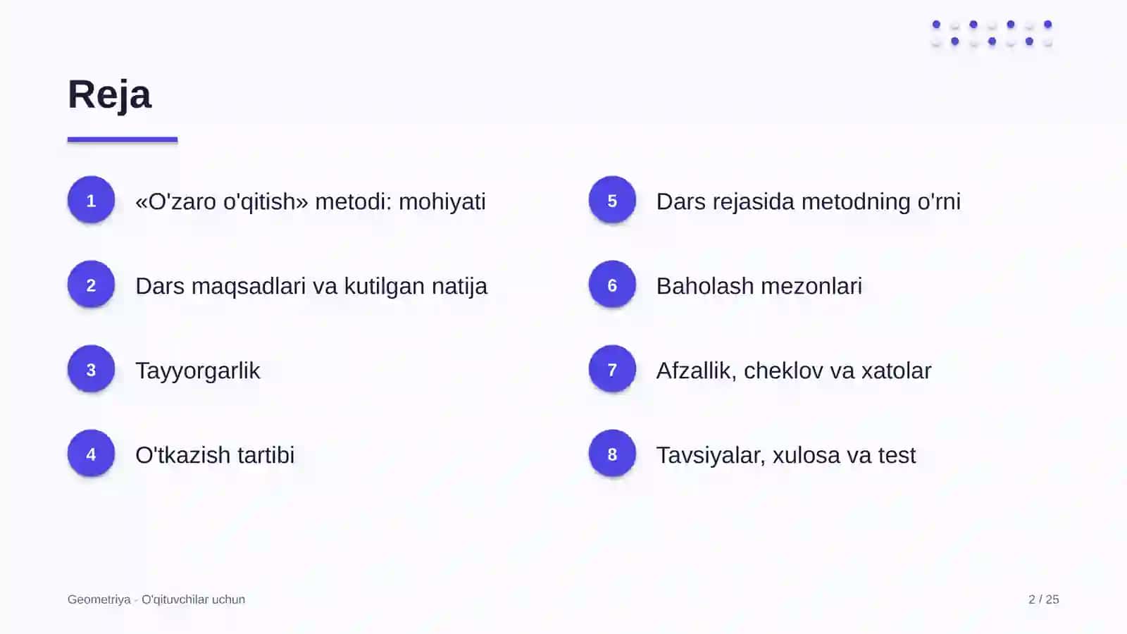 geometriya darslarida o'zaro o'qitish metodidan foydalanish 8034 2