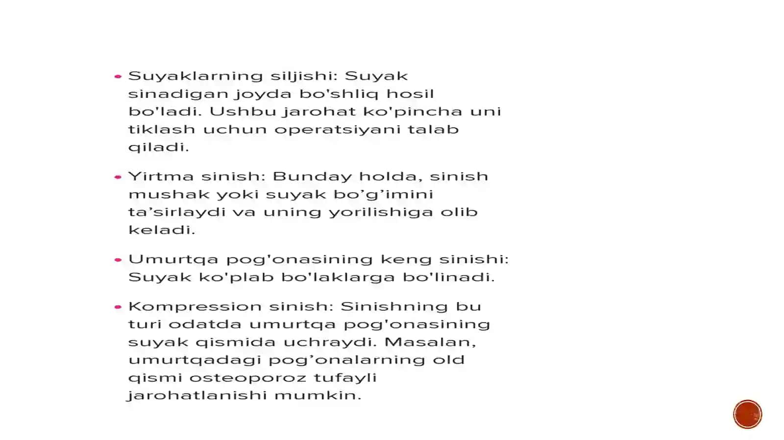 Suyak sinishi turlari 2