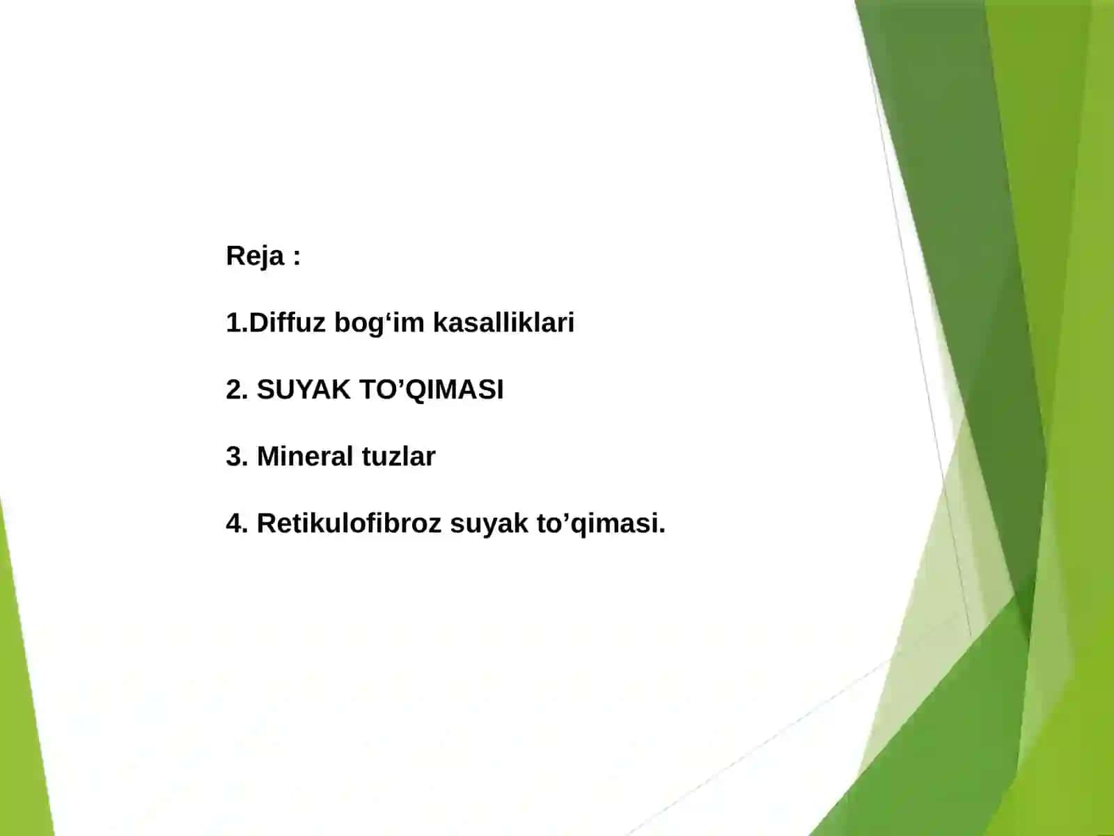 Biriktiruvchi toqima va bog'imlarning diffuz kasalliklari 2