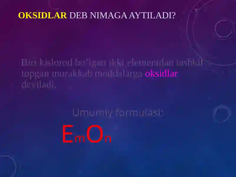 OKSIDLAR 2