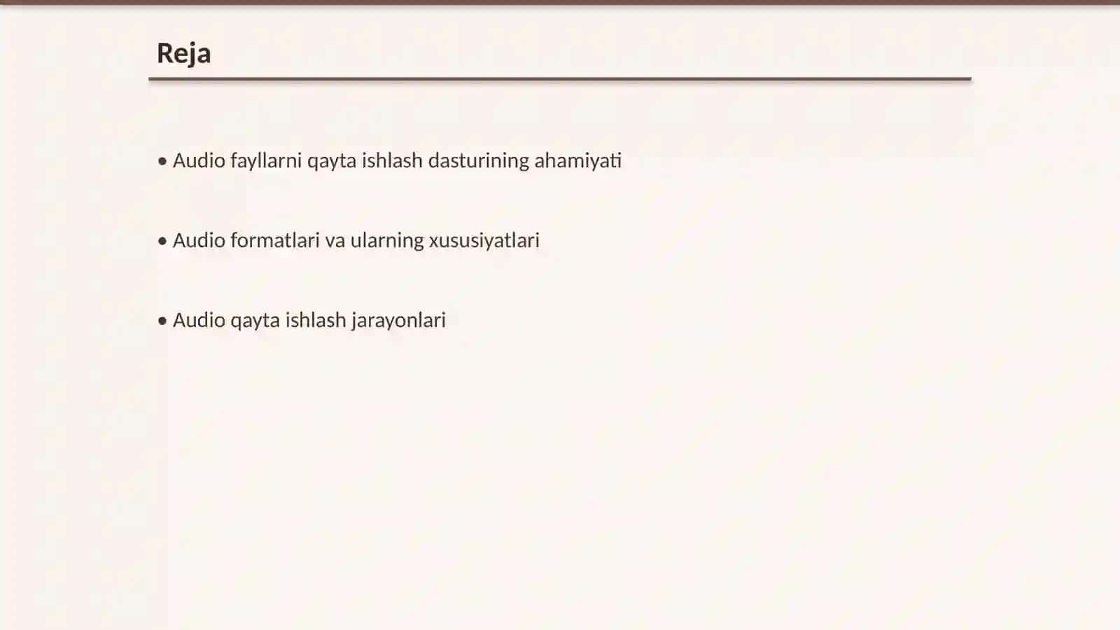 Audio fayllarni qayta ishlash dasturi 2
