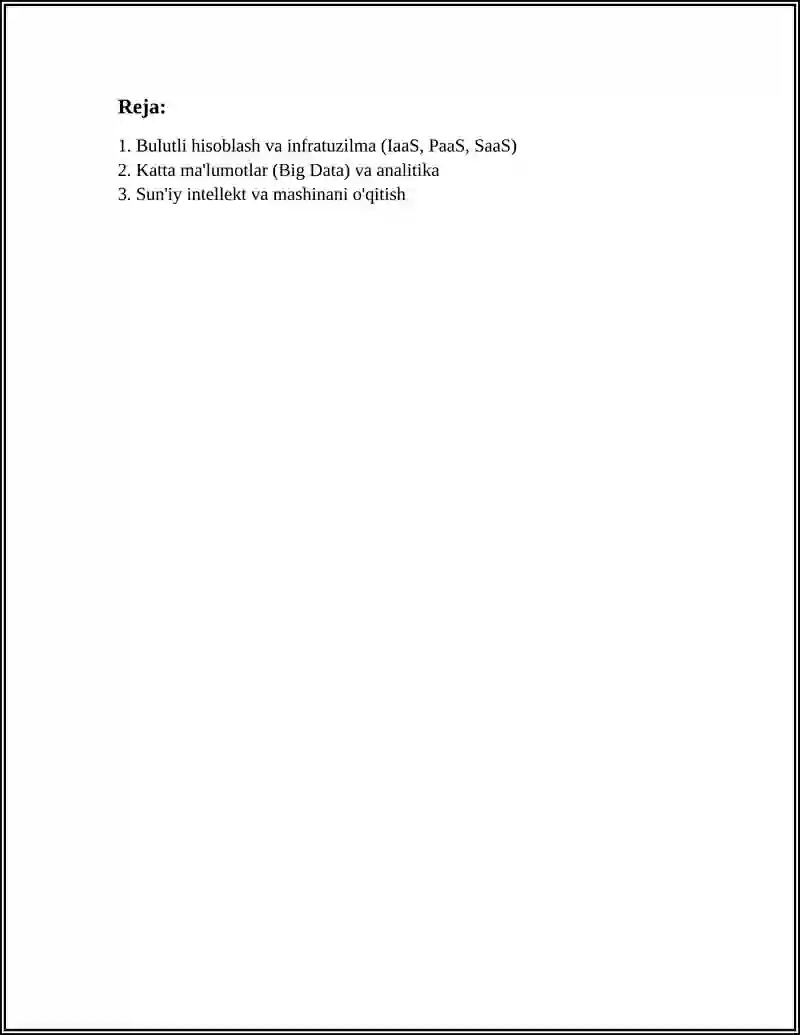 RAQAMLI IQTISODIYOTNING ASOSIY TEXNOLOGIYALARI 2