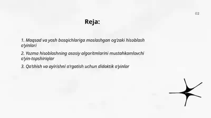 Og‘zaki va yozma hisoblashga doir didaktik (o‘yinlar) topshiriqlar to‘plami 2