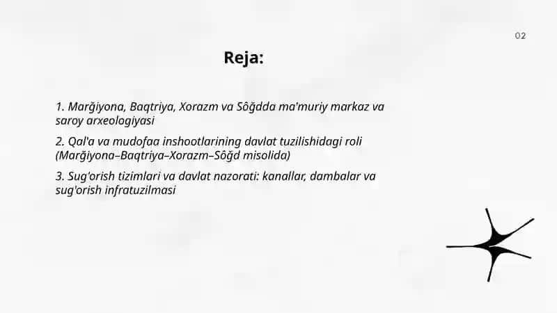 Marğiyona Baqtriya Xorazm va Sôğd misolida davlatchilikning arxealogik ifodasi 2