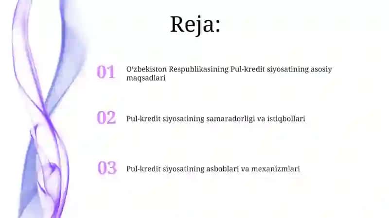 Pul-kredit siyosati Oʻzbekistonga rioya etishning istiqbollari 2