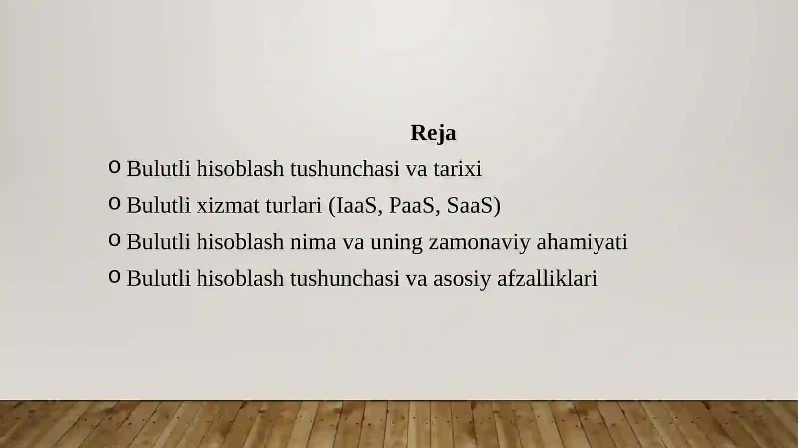 Bulutli hisoblashning asoslari va operatsion tizimlarda qo‘llanilishi 2