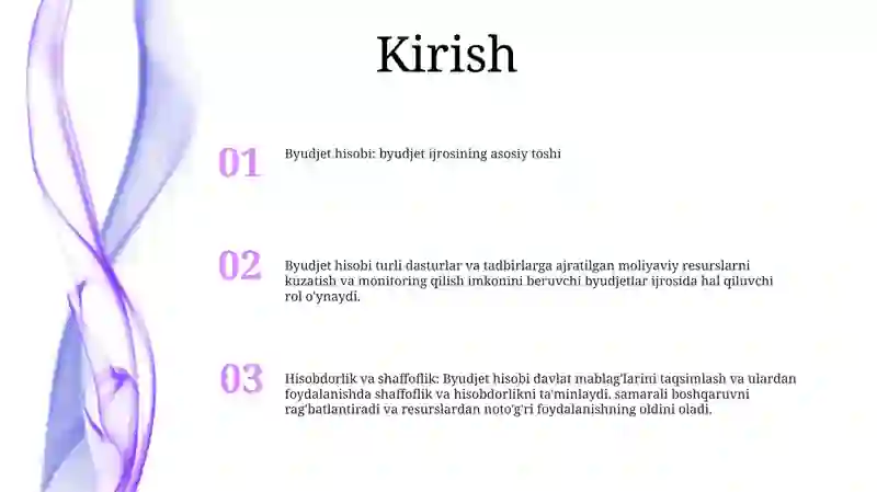Byudjet Hisobining Byudjet Ijrosi Sohasidagi Vazifalari 2