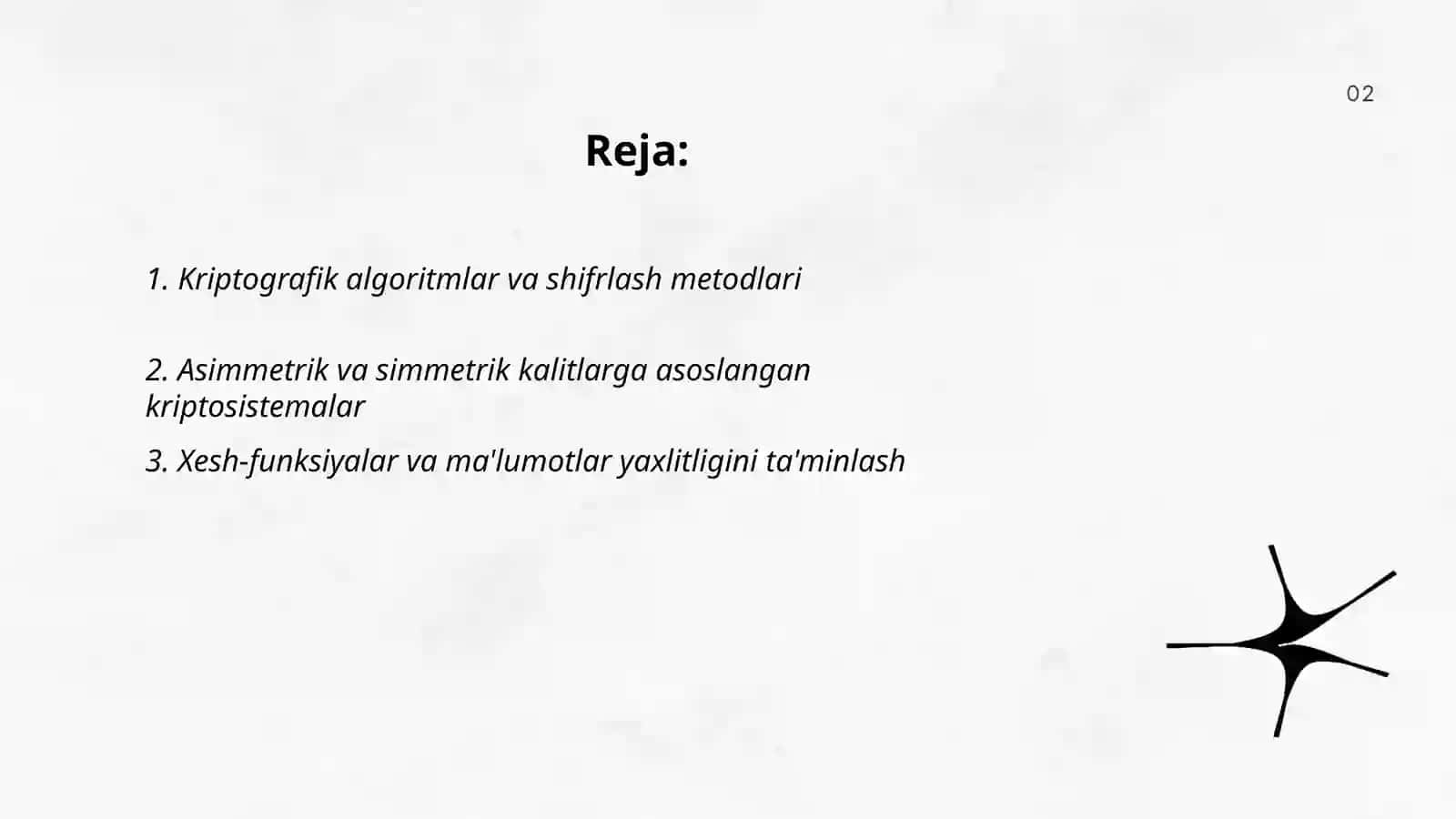 Kriptografik algoritmlar va shifrlash metodlari 2