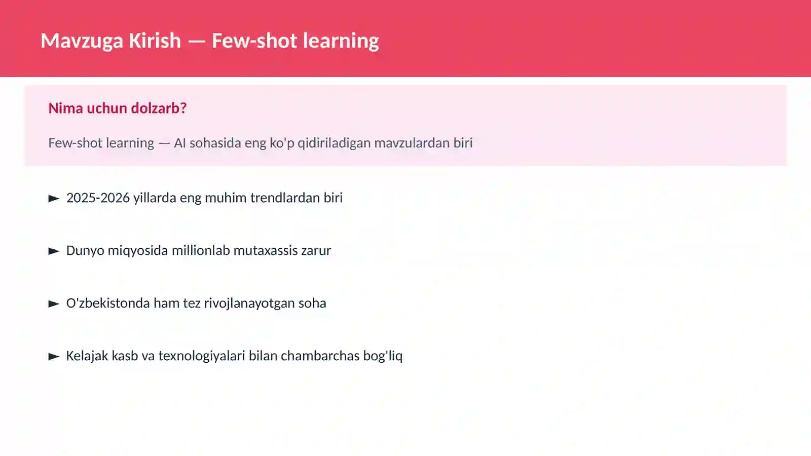 Few-shot learning 2
