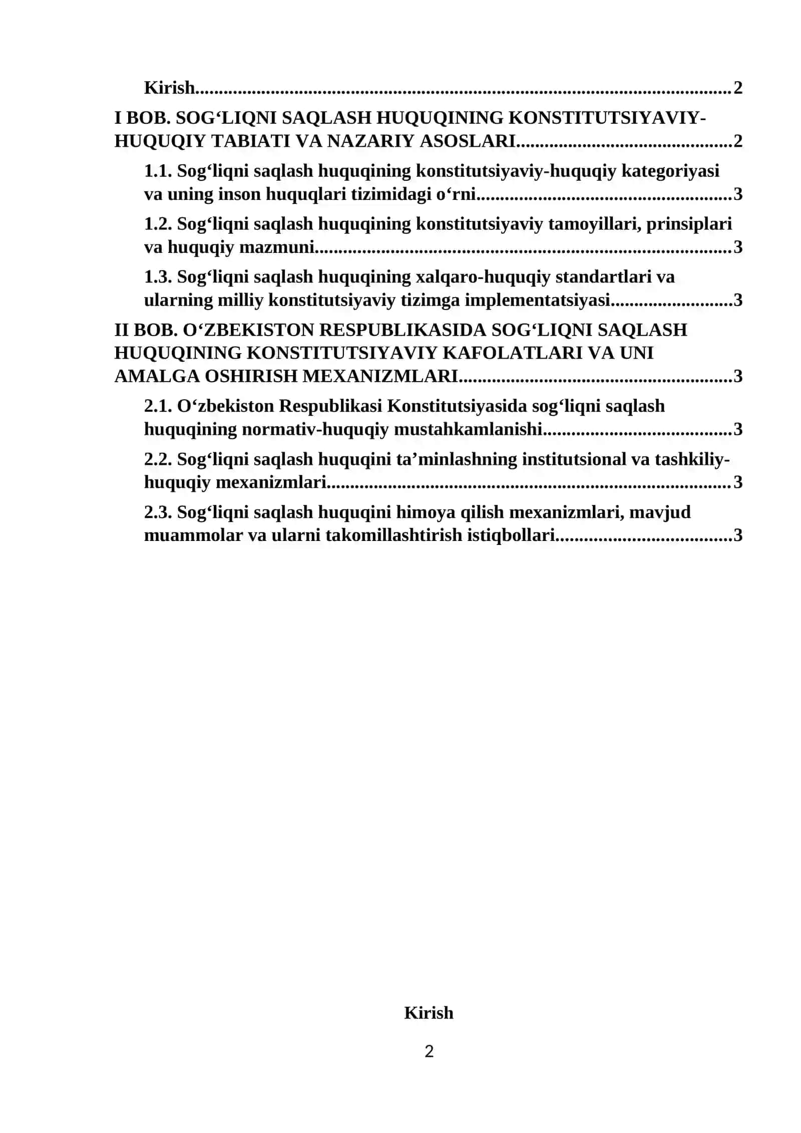 Konstitutsiyada sog’liqni saqlash huquqi 2