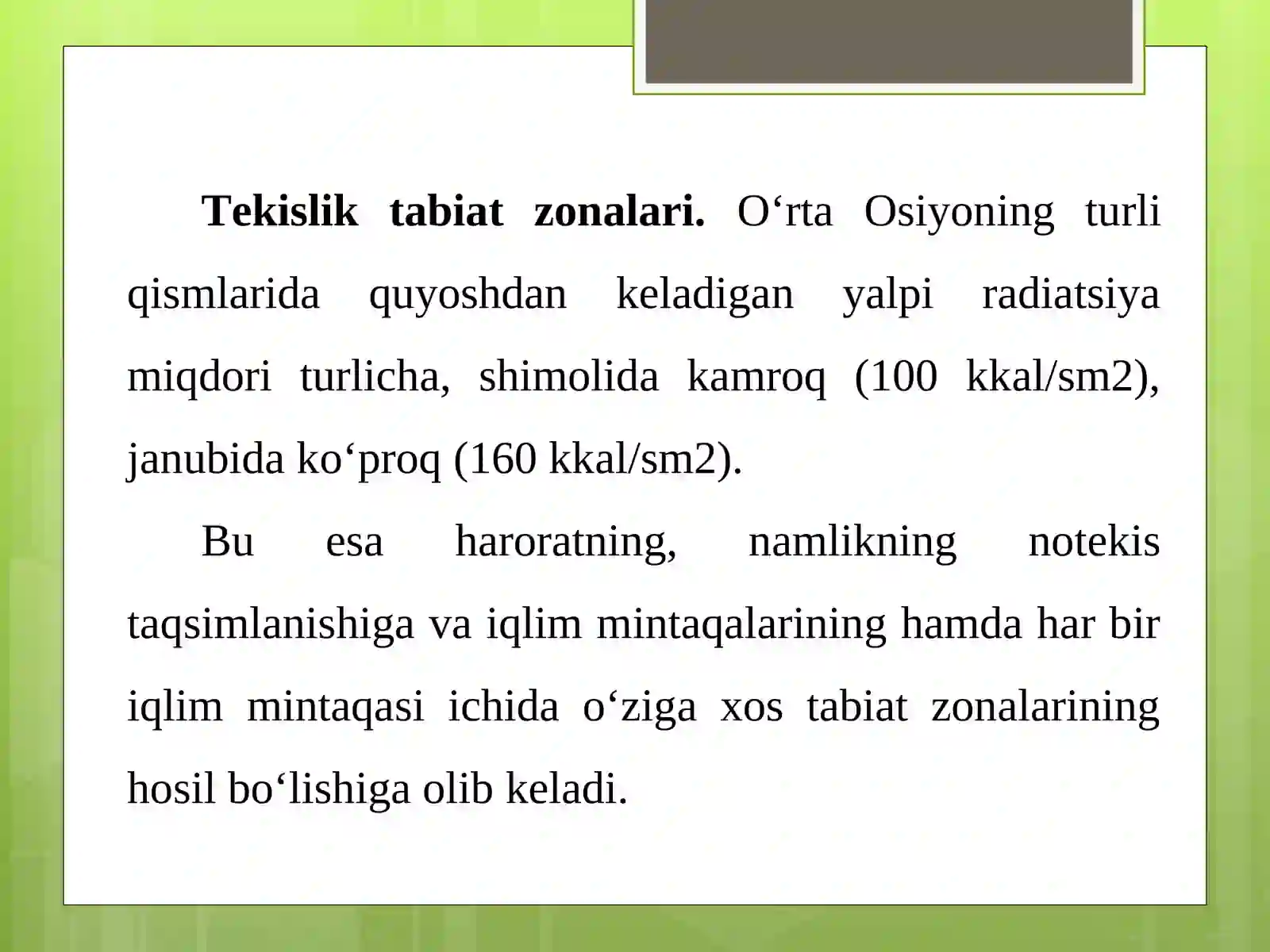 Tabiat zonalari 2