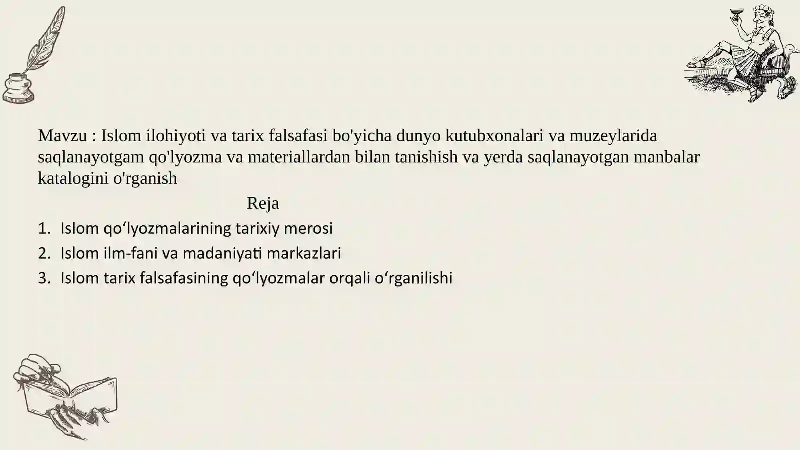 Islom qo‘lyozmalarining tarixiy merosi 2