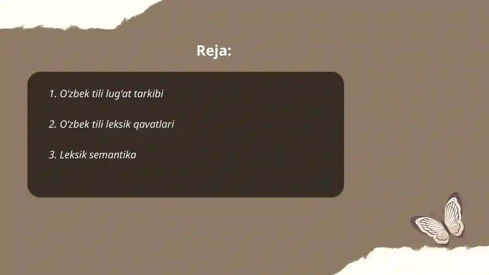 O'zbek tili leksikalogiyasi 2