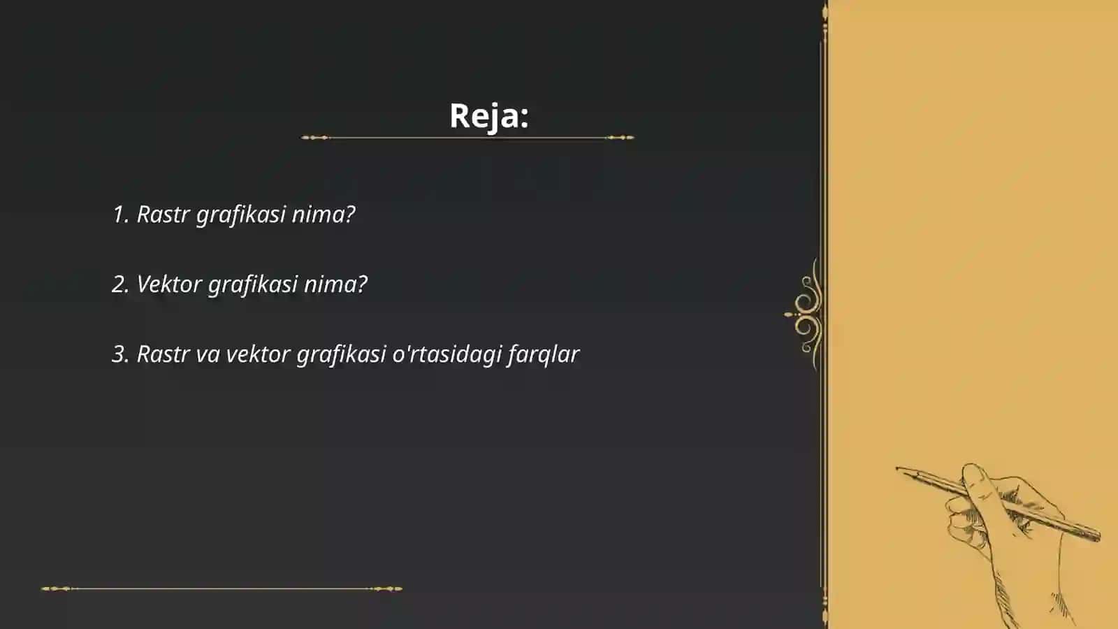 Rastr va vektor grafikasi haqida umumiy malumotlar 2