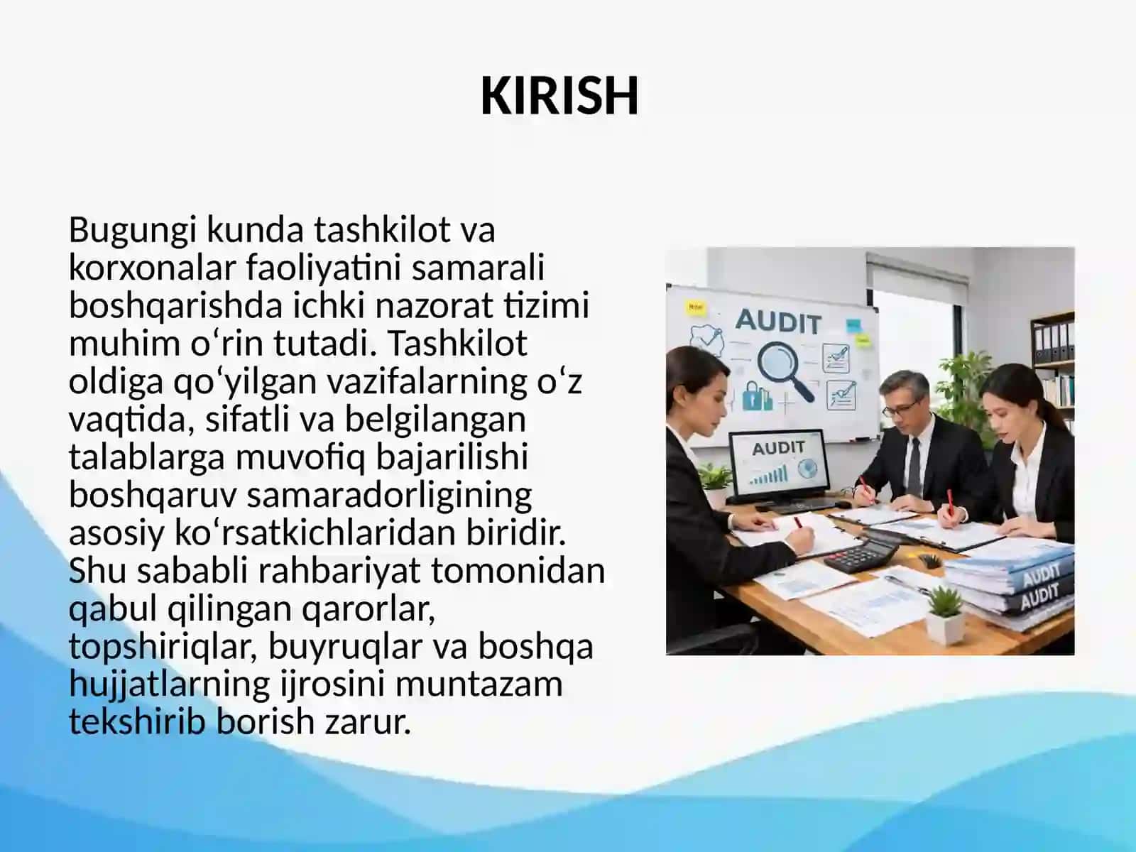 Ichki nazorat tizimida ijroni tekshirish 2