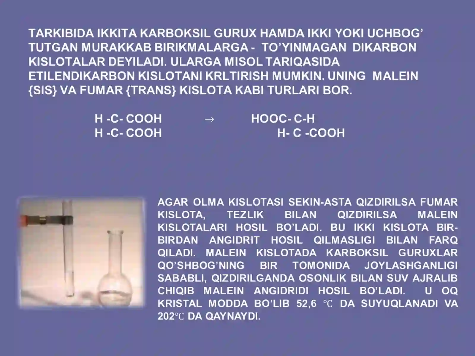 To’yinmagan dikarbon kislotalar 2