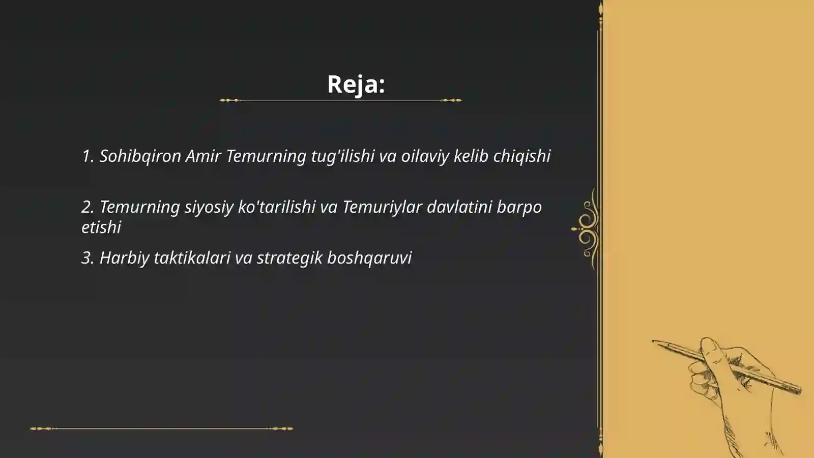 Sohibqiron Amir Temur 2