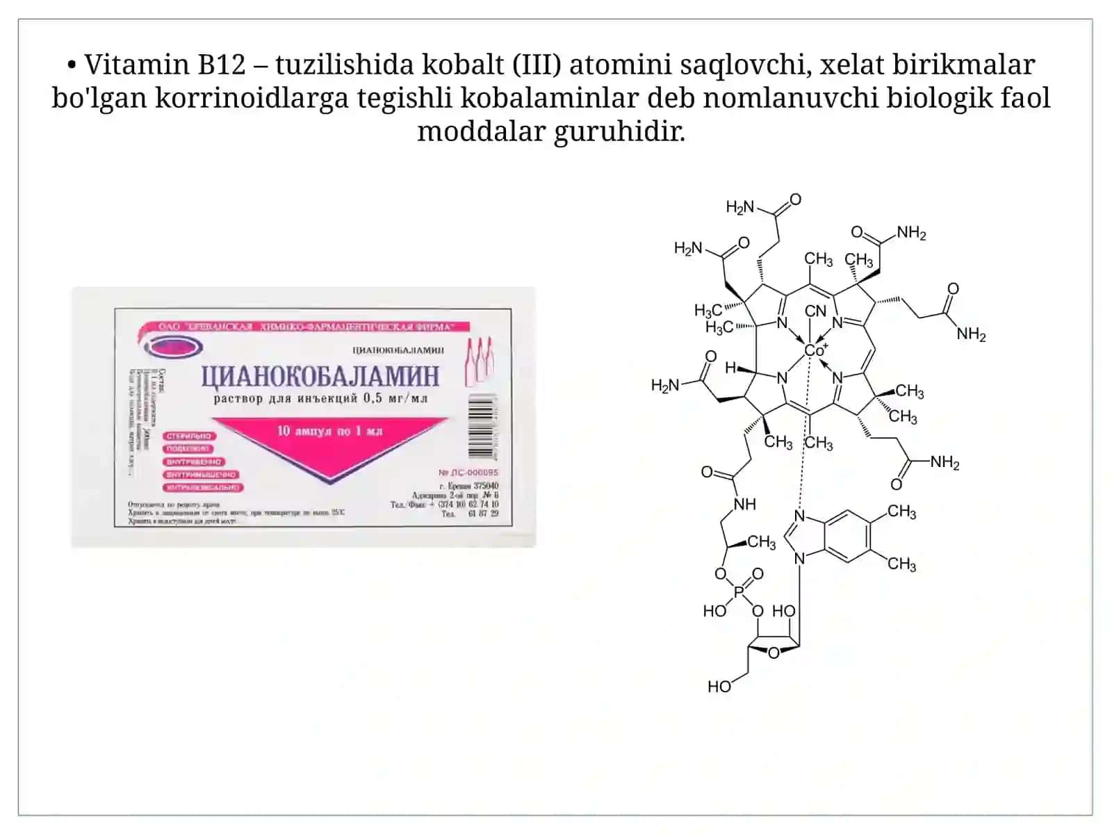 Biologiya - Vitamin B12 2