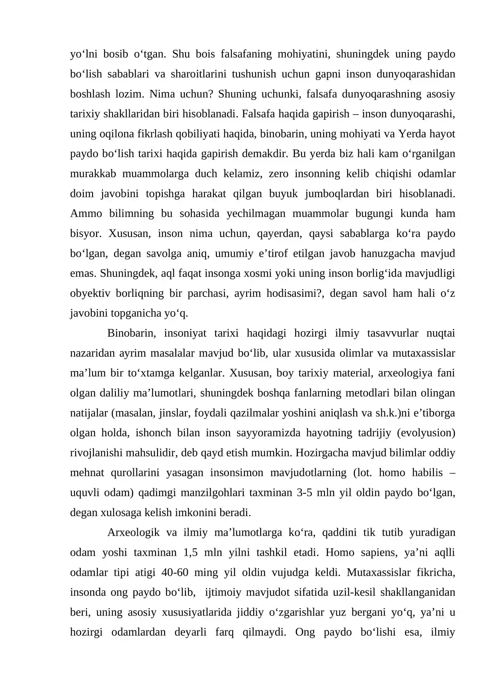 Falsafa tushunchasi 2