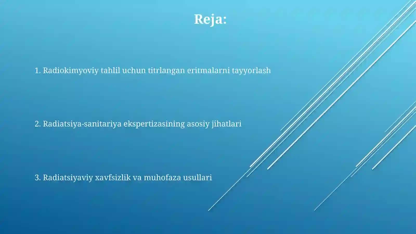 Radiokimyoviy tekshirish uchun titlangan eritmalami tayyorlash 2