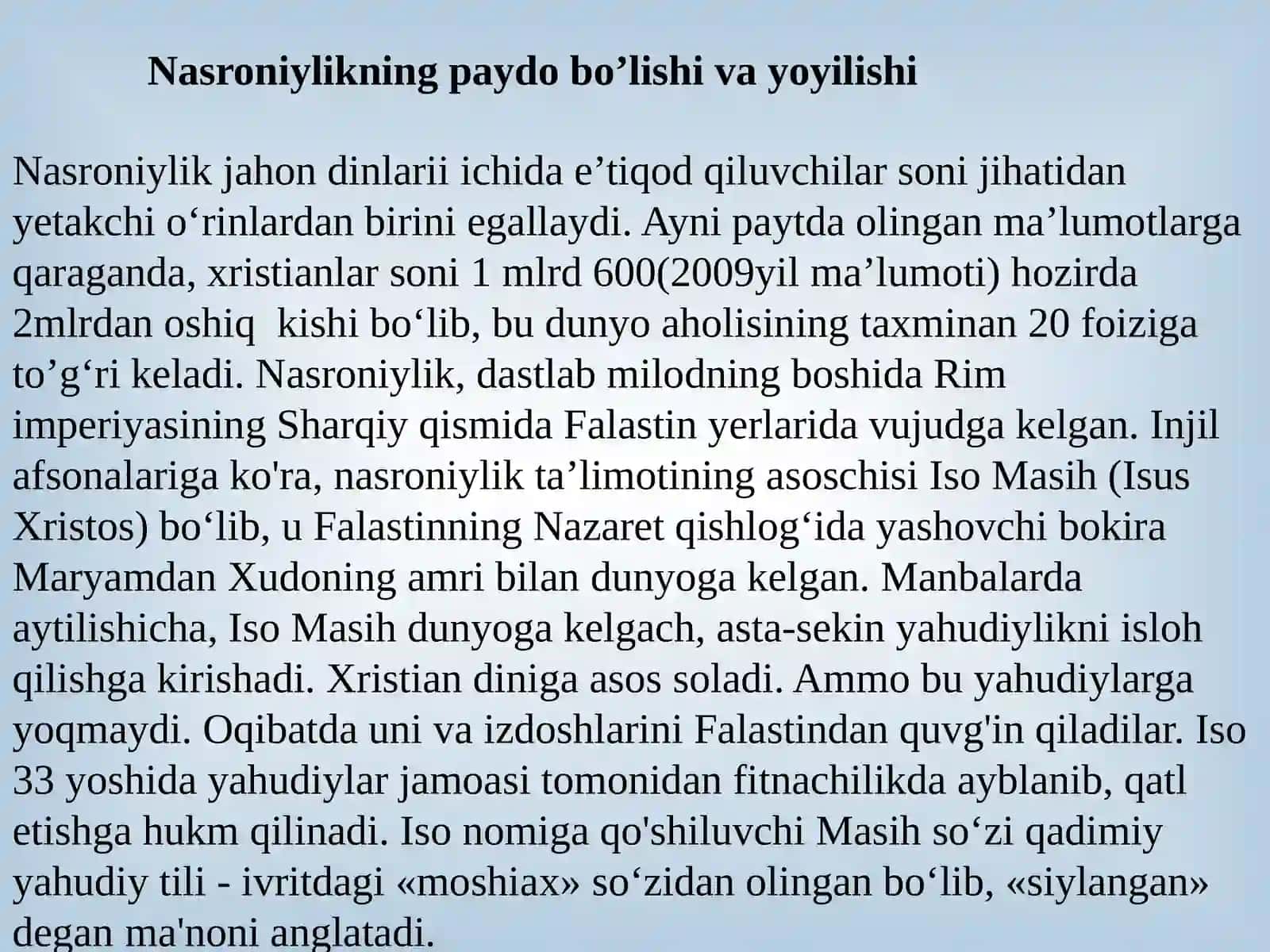 Nasroniylik dini afsona va rivoyatlari 2