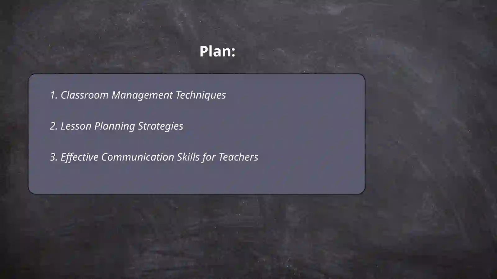 Teacher skill 2