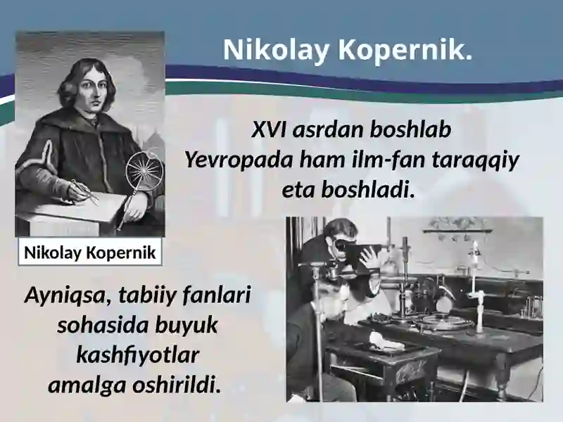 Yevropada ilm-fan kashfiyotlari 2