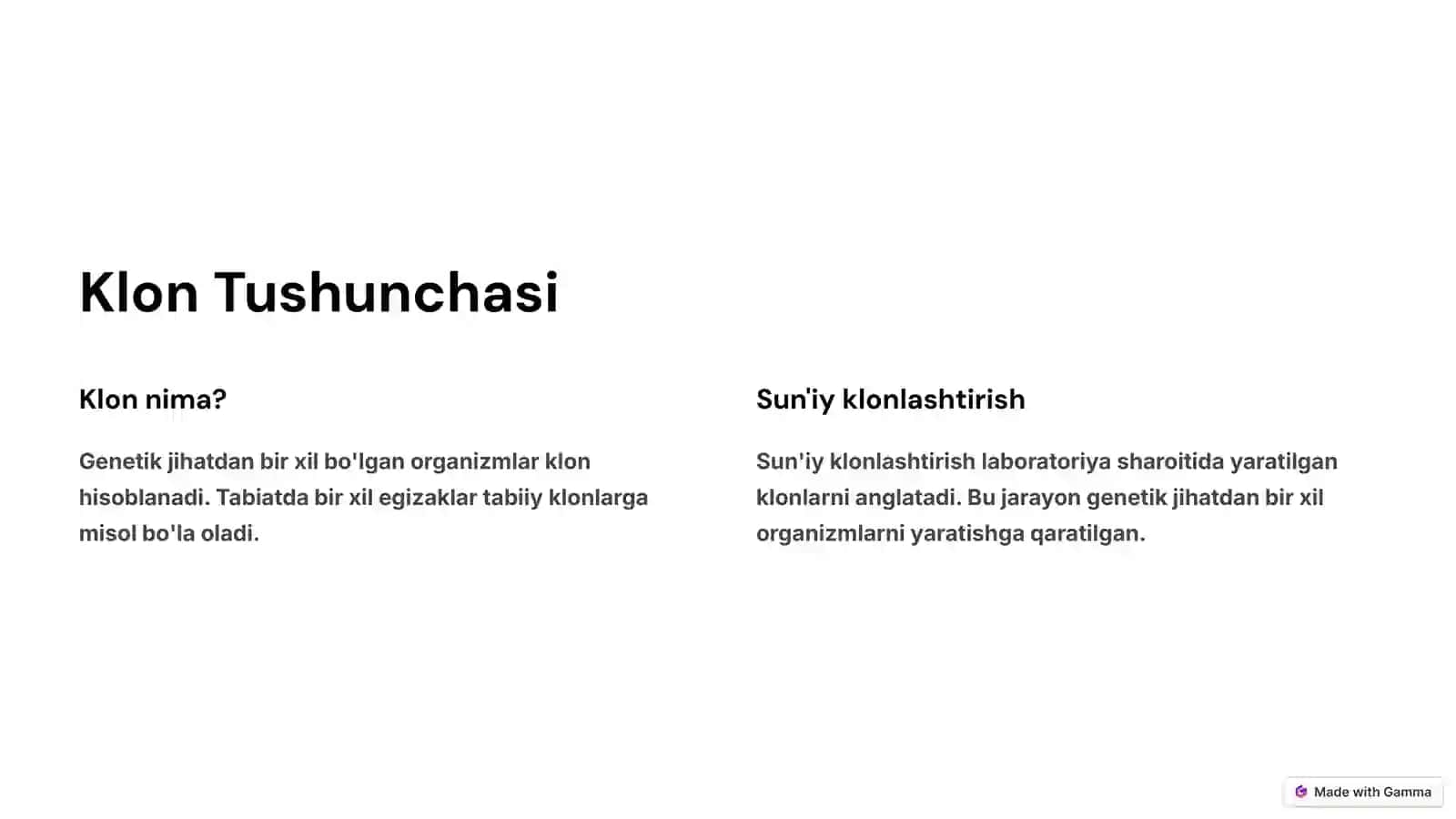Klonlar, Klonlashtirish va Ularning Klinik Ahamiyati 2