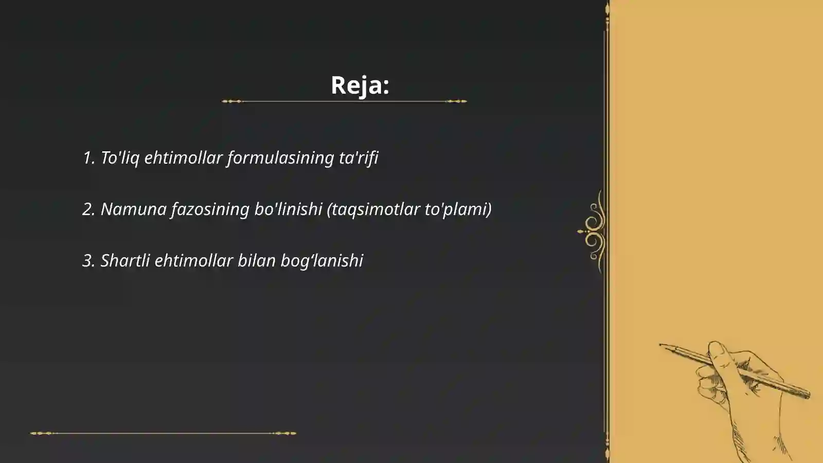 To'liq ehtimollar formulasi 2