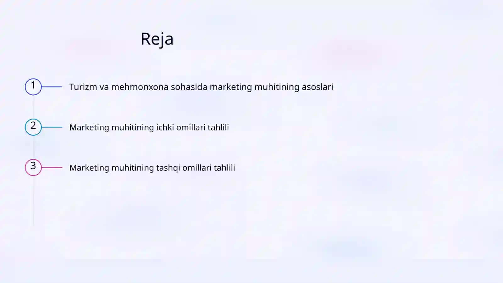 Turizm va mehmonxona xoʻjaligida marketing muhiti tahlili 2