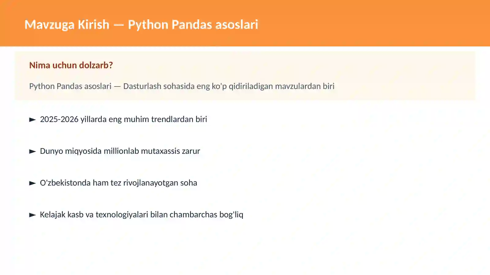 Python Pandas asoslari 2