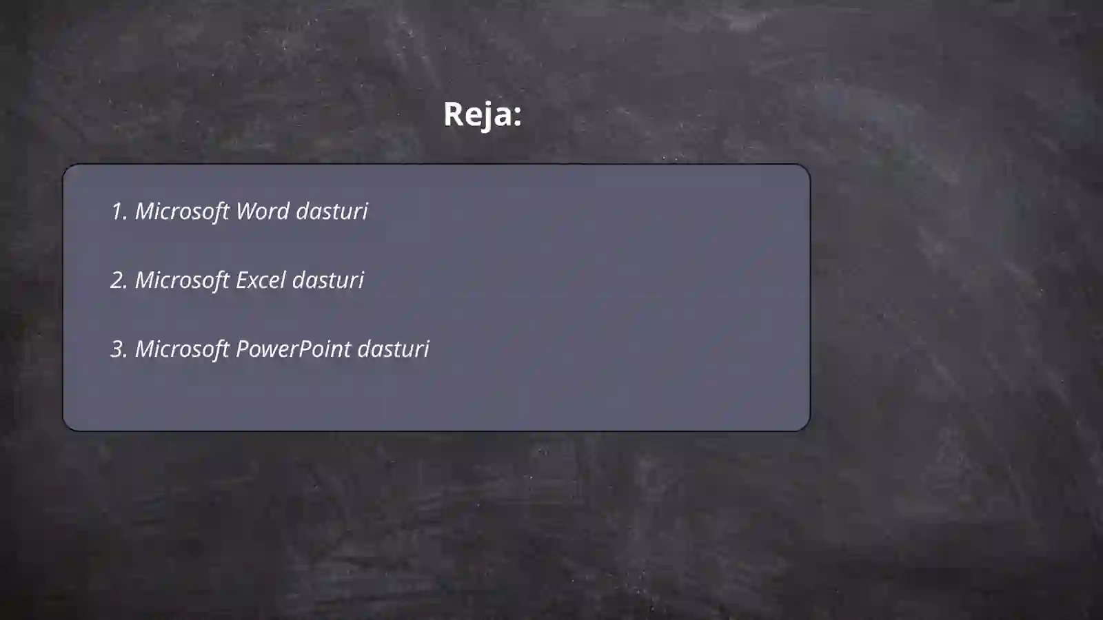 Microsoft Word dasturi 2
