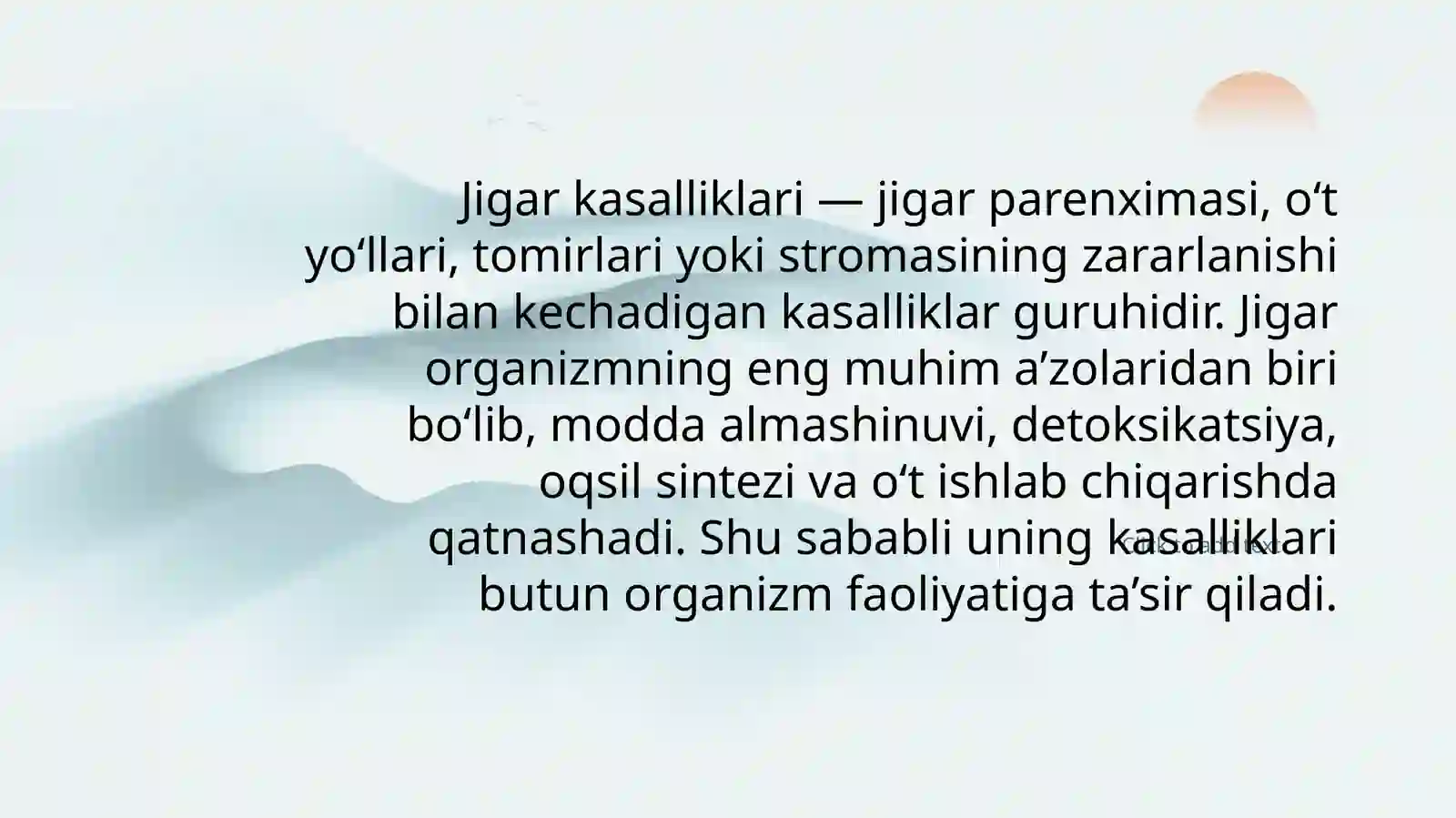 Jigar kasalliklari 2