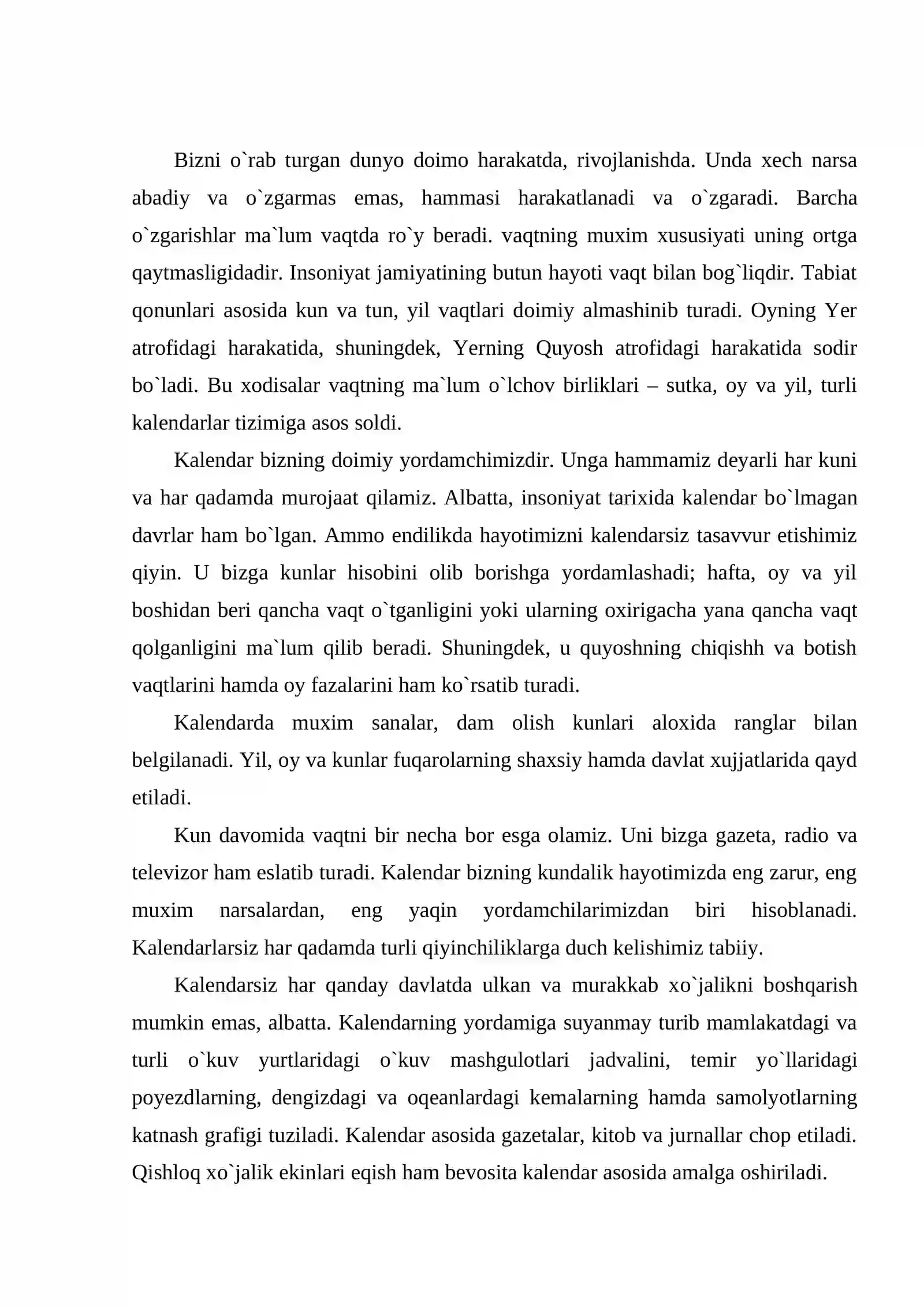 Kalendar va uning tarixi 2