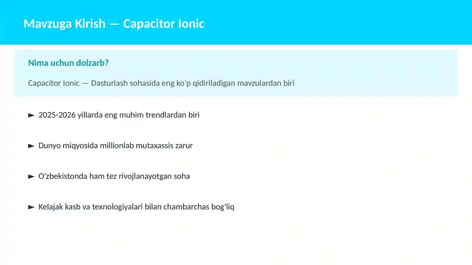 Capacitor Ionic 2