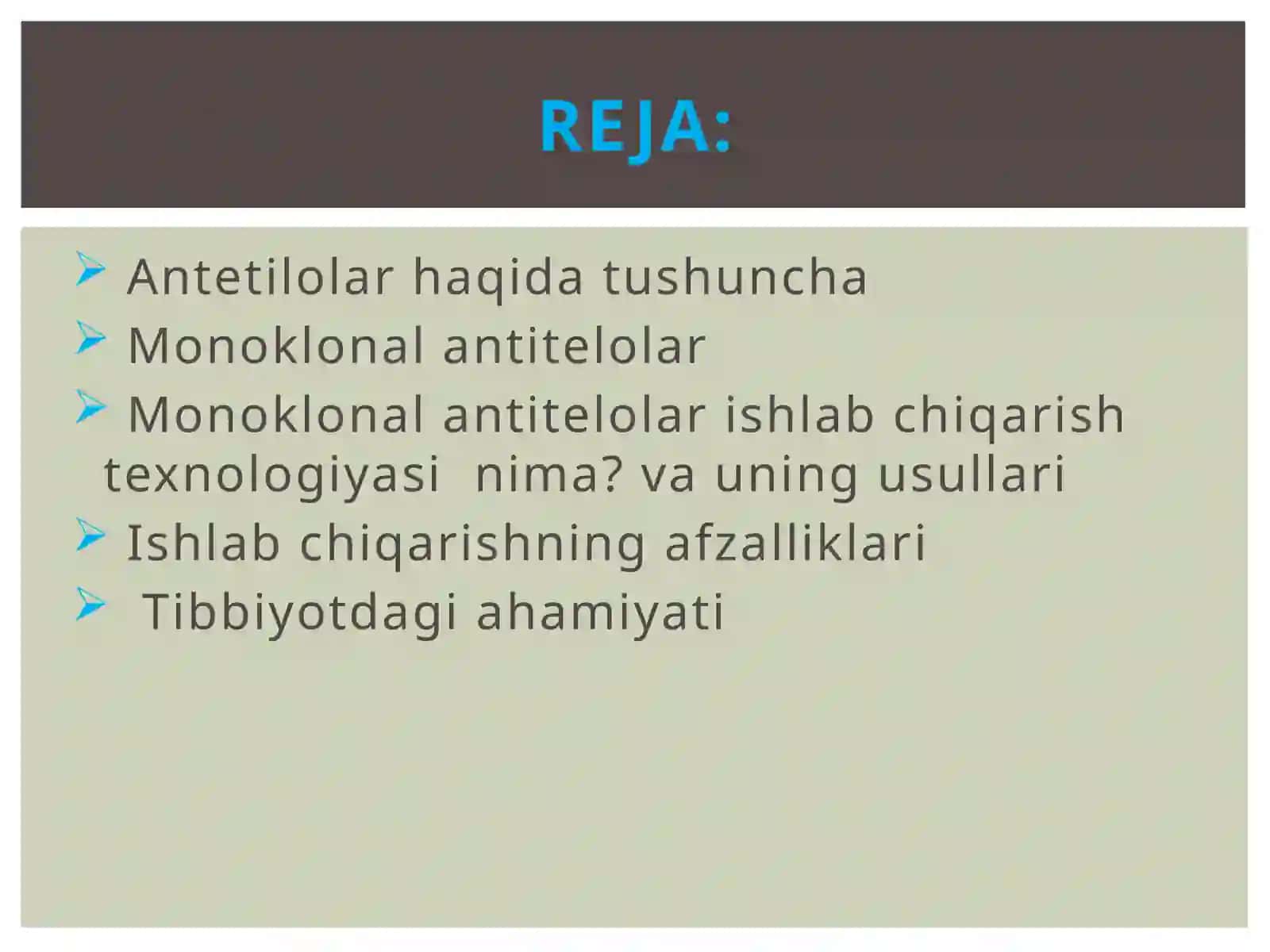 Monoklonal antitelolar ishlab chiqarish texnologiyasi 2