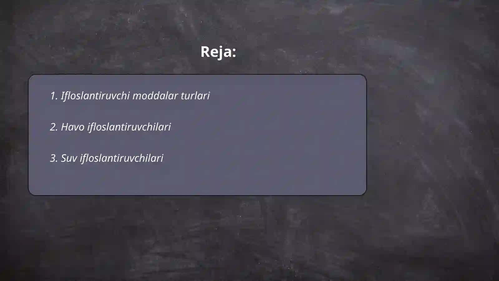 Ifloslantiruvchi taksanomiya nimadan iborat 2