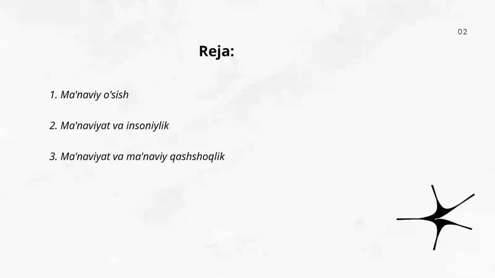 Nazarqulova Malikaning Ma'naviyatshunislik fanidan tayyorlagan slayd 2
