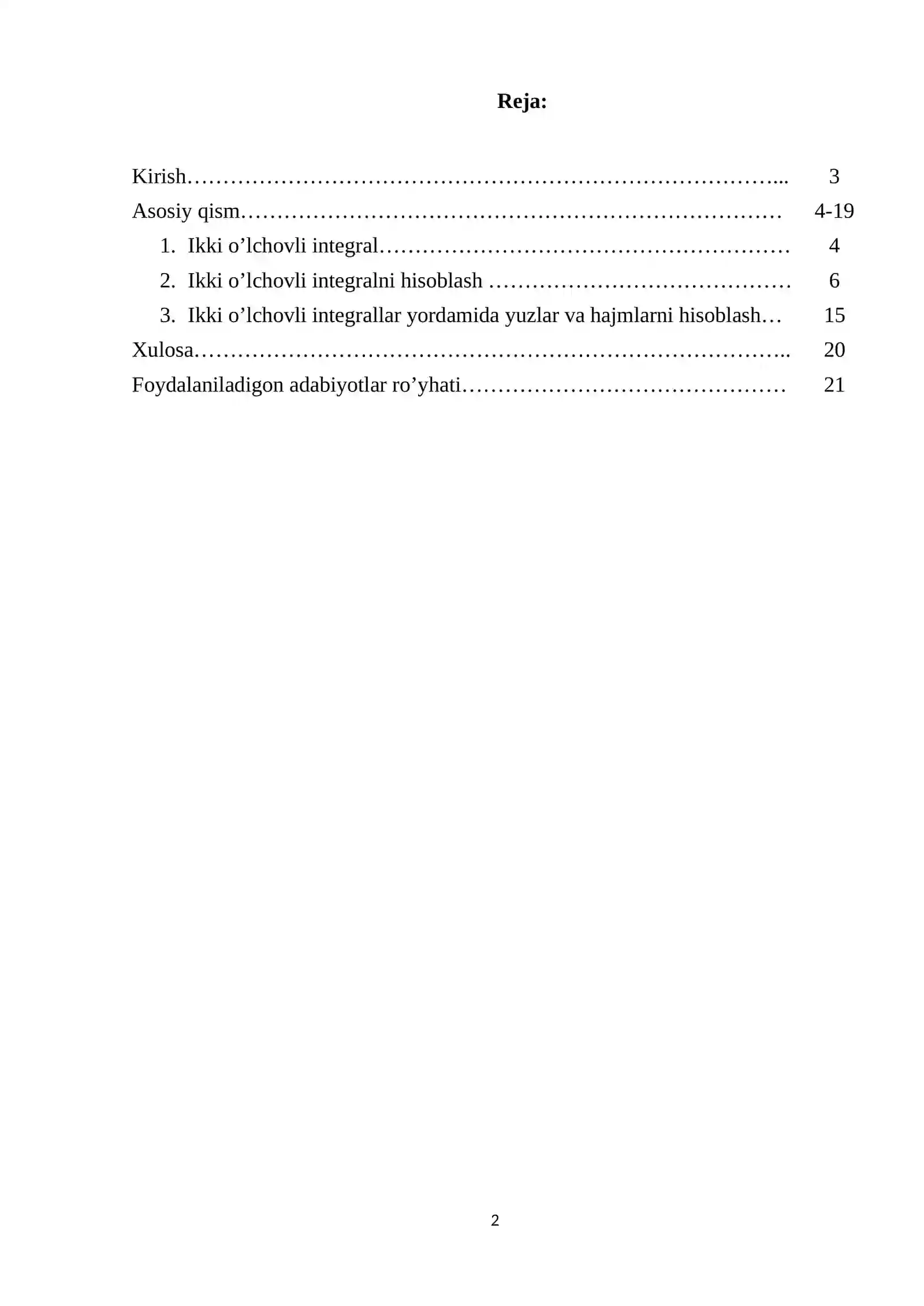 Ikki karrali integrallar 2