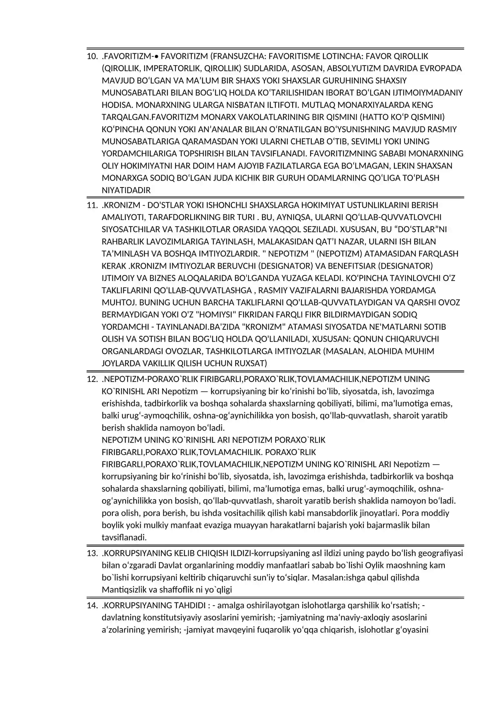Korrupsiyaning Mohiyati, Oqibatlari va unga qarshi kurashish mexanizmlari 2
