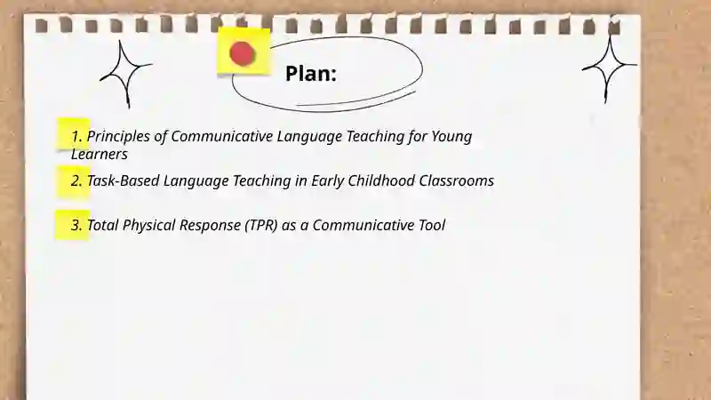 Principles of Communicative Language Teaching for Young Learners 2