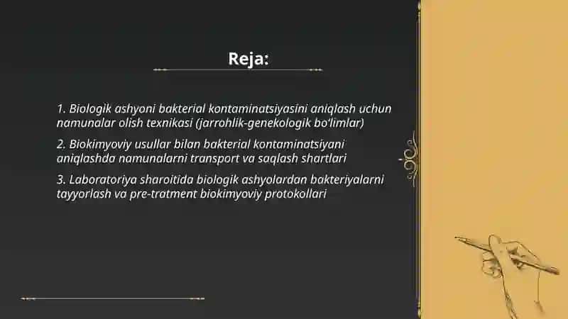 Biologik ashyoni bakterial kontominasiyasini biokimyoviy usulda aniqlash 2