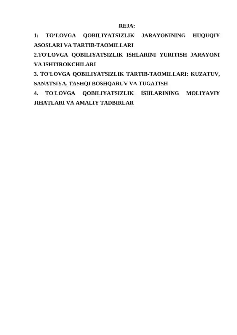 TO'LOVGA QOBILYATSIZLIK TOGRISIDAGI ISHLARNI YURITISH 2