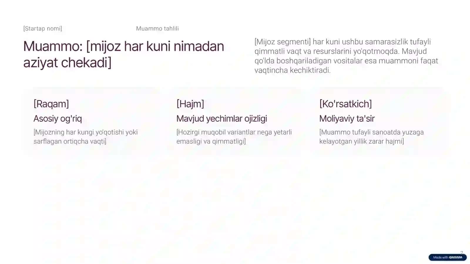 MAXFIY TAQDIMOT 2