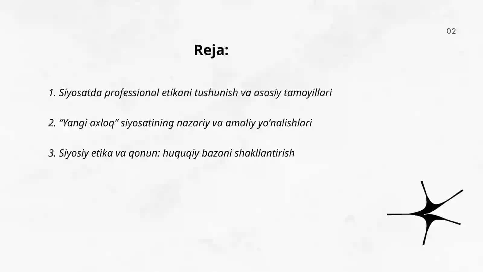 Siyosatda professional etika va yangi axlog siyosati 2