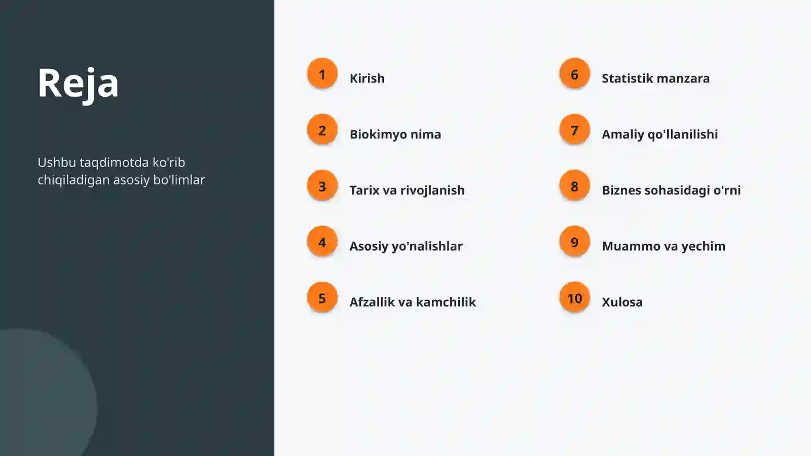 Biokimyo Statistik Ko'rsatkichlari 2