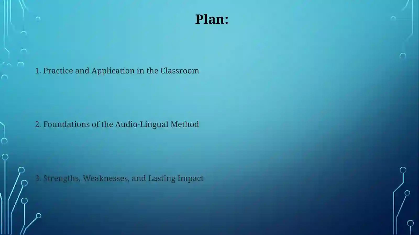 Audio-lingual method 2