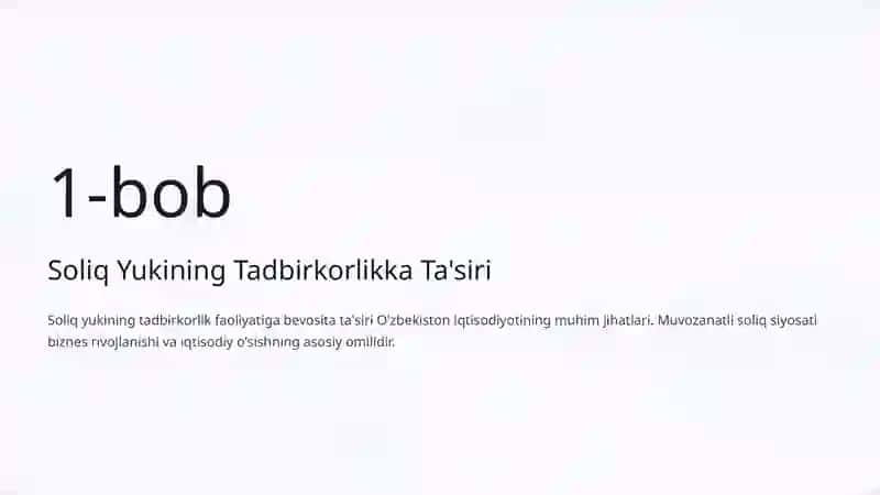 Soliq Yuki va Tadbirkorlik Faoliyati O'rtasidagi Bog'liqlik 2