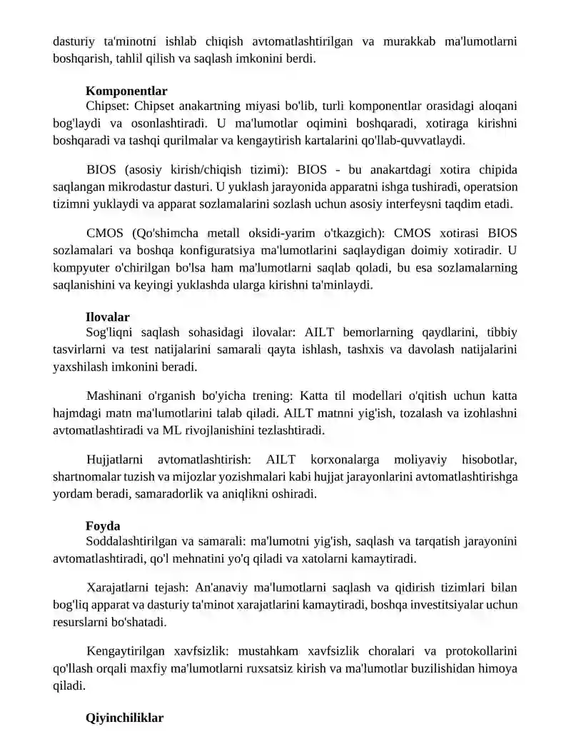 Axbarotlarni Qayta Ishlash Texnologiyasi 2