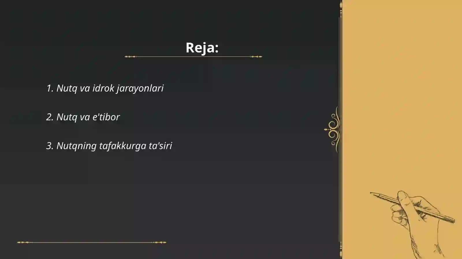 Nutq va idrok jarayonlari 2